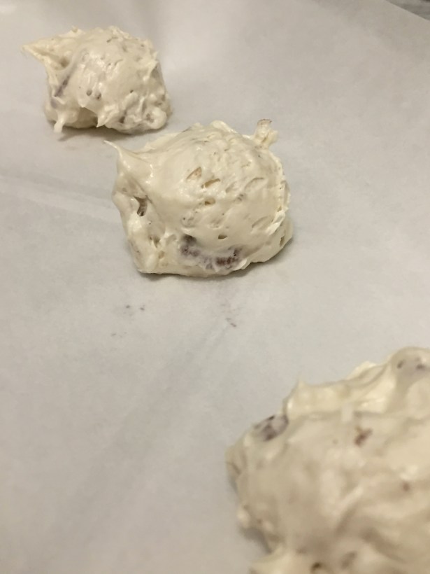 Passover White Chocolate coconut Pecan Cookies_Raw Cookies _4.17.16